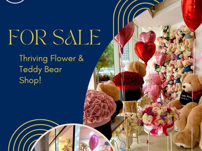 Thriving Flower And Teddy Ear Shop JLT For Sale